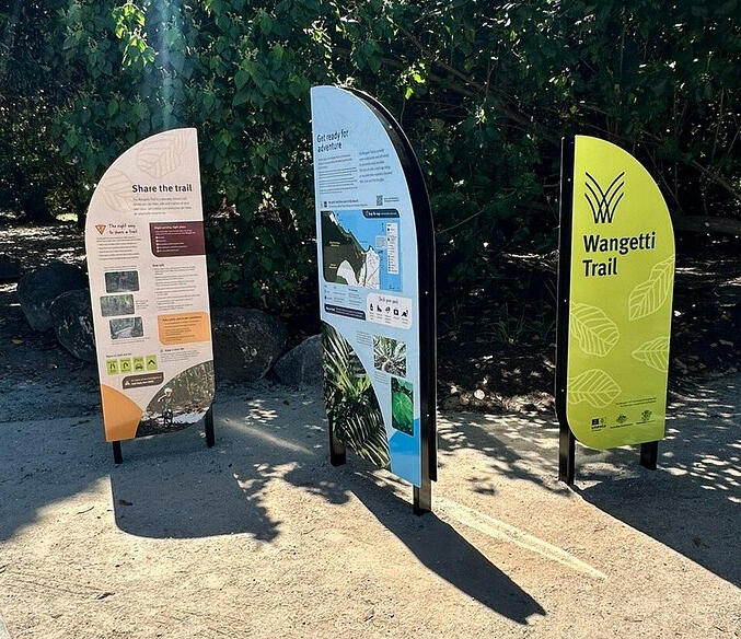 Wangetti Trail interpretive and orientation signs